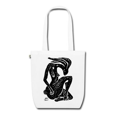 Tote Bag Hare Spirit - white