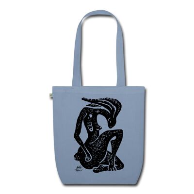 Tote Bag Hare Spirit - steel blue