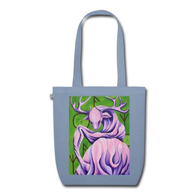 Deer Spirit EarthPositive Tote Bag - steel blue