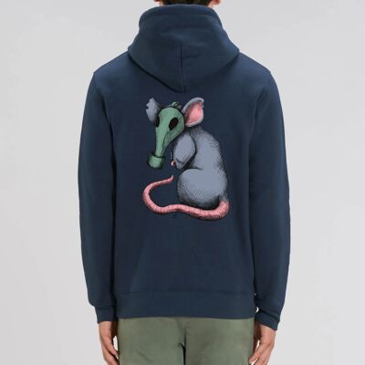 City Rat Organic Unisex hoodie - S - Navy