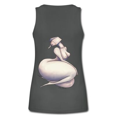 Skin In the box Women’s Organic Tank Top - charcoal - XL