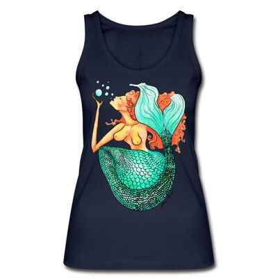 Mermaid Women’s Organic Tank Top - navy - S
