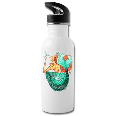 Mermaid Eco Water Bottle - white