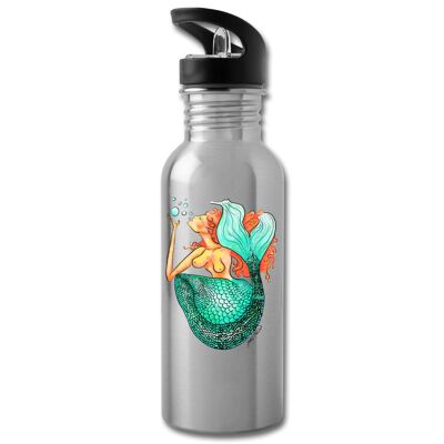 Mermaid Eco Water Bottle - silver