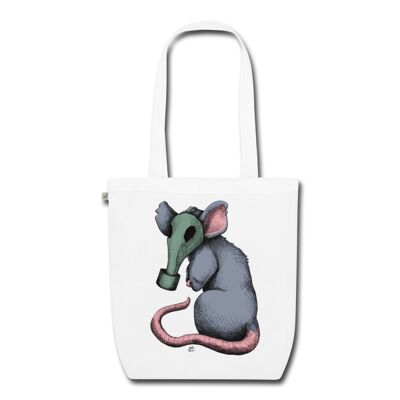 City Rat Organic EarthPositive Tote Bag - white