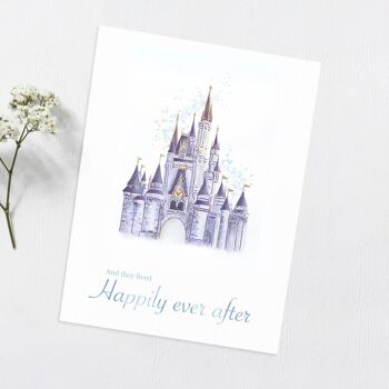Kaufen Sie Disney Castle Print - Hochzeitsgeschenk - alles Gute