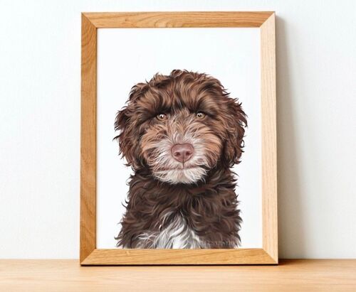 Custom pet portrait - pet illustration - Pet art - Personalised gift - digital art - digital painting - custom gift - dog lover gift - - 1 pet - head/chest A4
