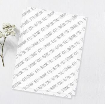 Papier vélin personnalisé personnalisé A5/A4 - Feuilles d'emballage translucides avec logo personnalisé - papier logo - papier vélin - petite entreprise - emballage - échantillon 2 feuilles (1,00 £) A4 5