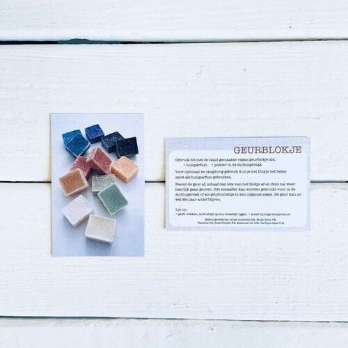 Product Information Cards Fragrance Cubes Dutch