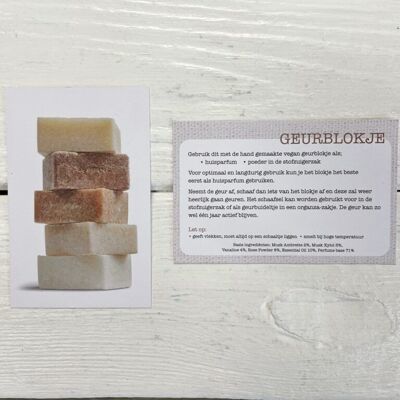 Fiches d'informations sur le produit Cubes parfumés Néerlandais