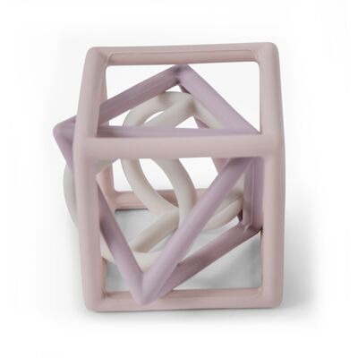 Giocattolo in silicone a tre forme - rosa/viola