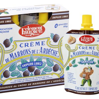 Crème de Marrons Pack 4 gourdes 85g