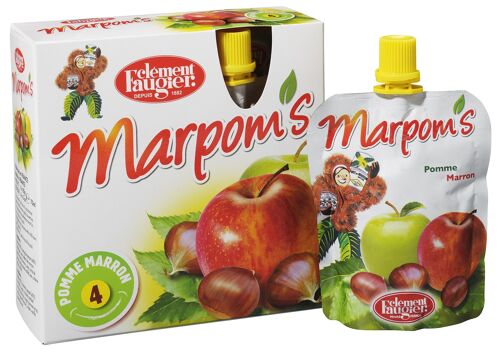 Marpom's Pack 4 pomme gourdes 85g