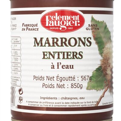 Marrons entiers à l'eau Boîte 4/4 567g