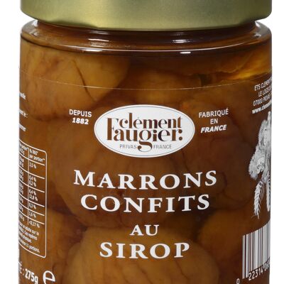 Candied chestnuts in syrup 275g glass jar