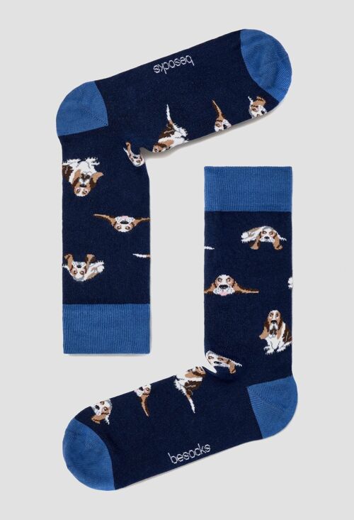 BeBasset Blue - 100% Organic Cotton Socks