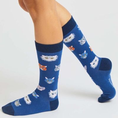 BeCats Blue – Socken aus 100 % Bio-Baumwolle