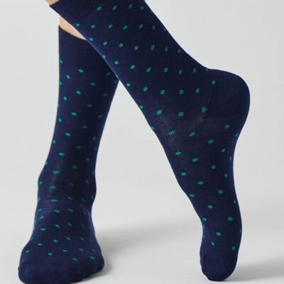 BeDots Navy - 100% Organic Cotton Socks