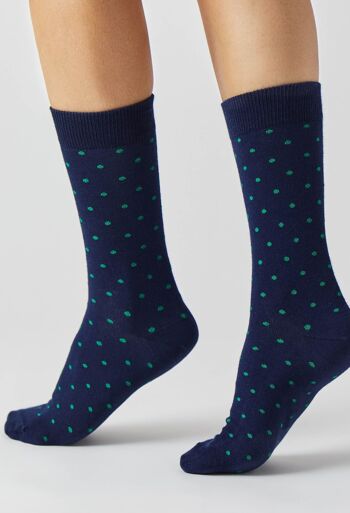 BeDots Marine - Chaussettes 100% coton biologique 4