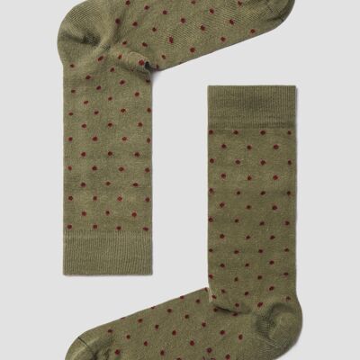 BeDots Military Green - 100% Organic Cotton Socks