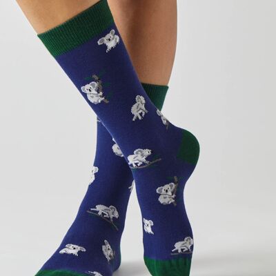 BeKoala Blue – Socken aus 100 % Bio-Baumwolle