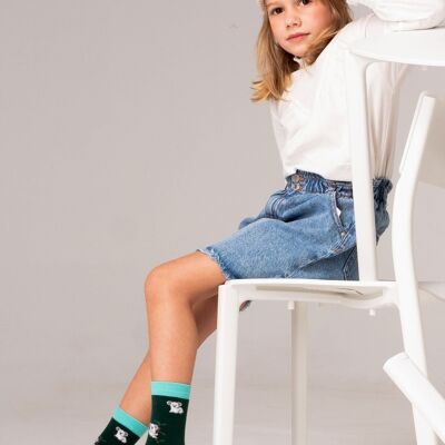 BeKoala Kids Green - 100% Organic Cotton Socks