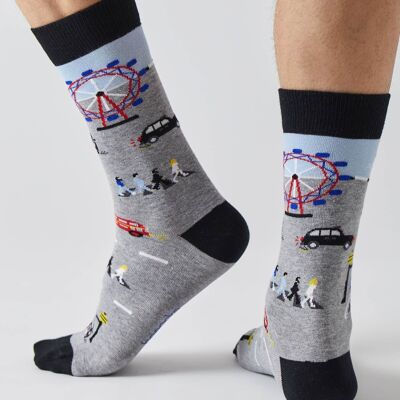 BeLondon Grey – Socken aus 100 % Bio-Baumwolle