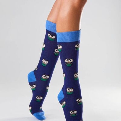BeOwl Blue – Socken aus 100 % Bio-Baumwolle