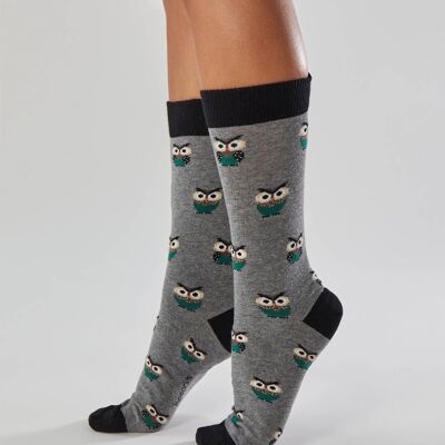 BeOwl Gray - 100% Organic Cotton Socks