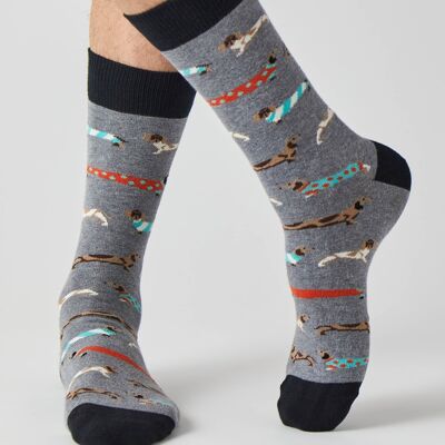 BePets Gray - 100% Organic Cotton Socks