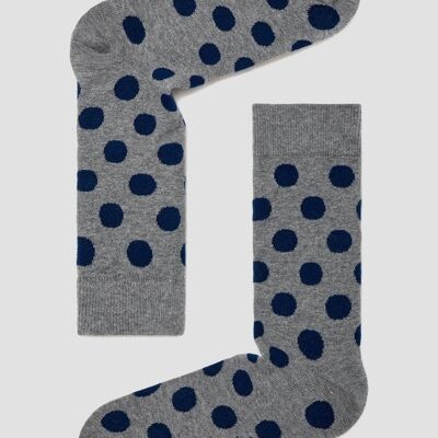 BePolkadots Gray - 100% Organic Cotton Socks