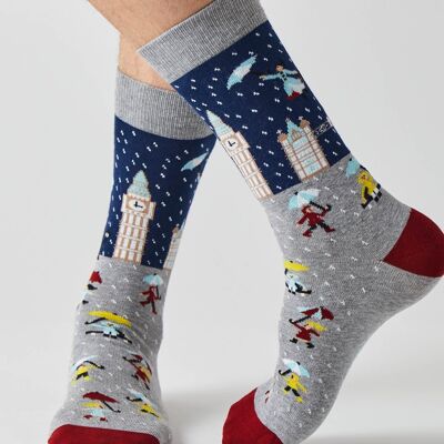 BePoppins  Blue - 100% Organic Cotton Socks