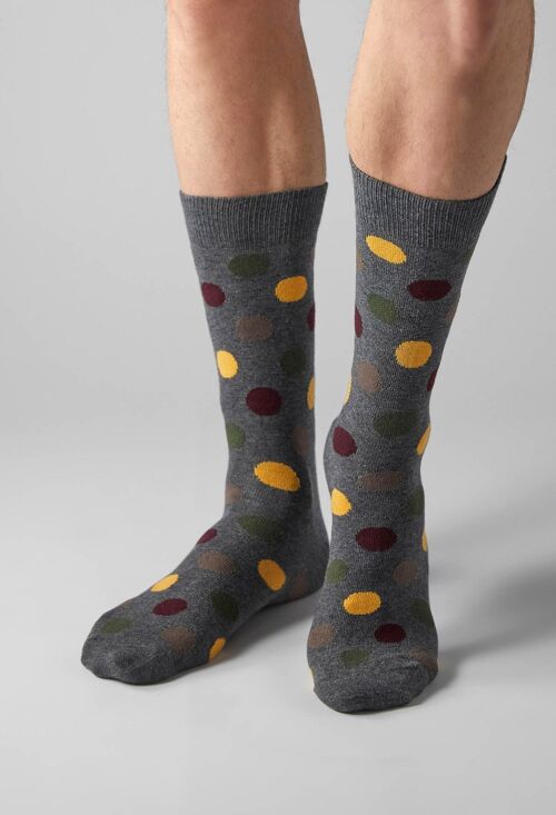 BePolkadots Dark Grey - 100% Organic Cotton Socks