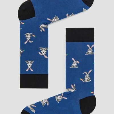 BeRabbit Blue – Socken aus 100 % Bio-Baumwolle