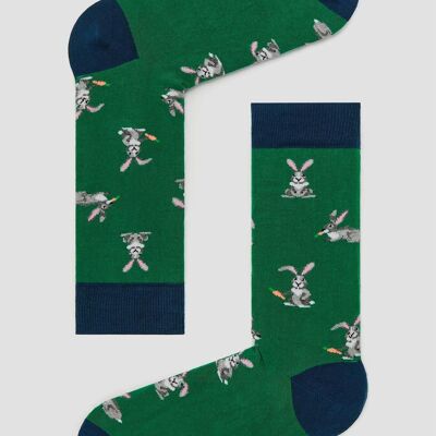 BeRabbit Green – Socken aus 100 % Bio-Baumwolle