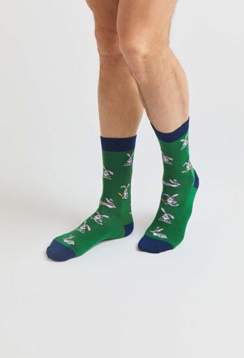 BeRabbit Vert - Chaussettes 100% Coton Biologique 3