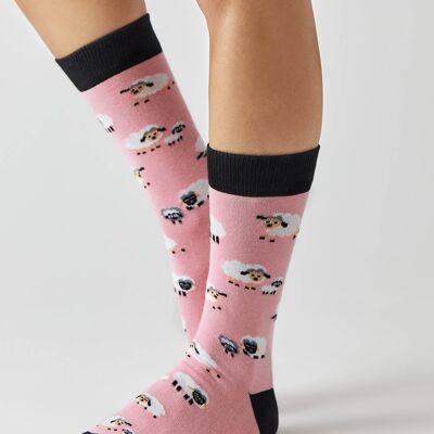 BeSheep Pink – Socken aus 100 % Bio-Baumwolle