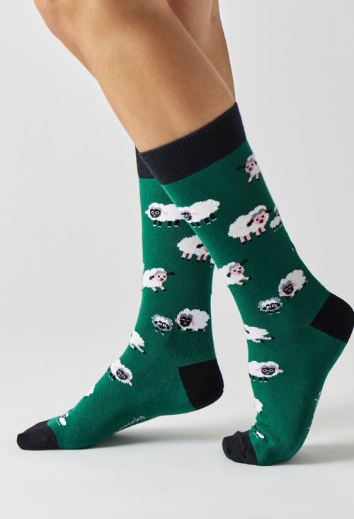 BeSheep Green - 100% Organic Cotton Socks