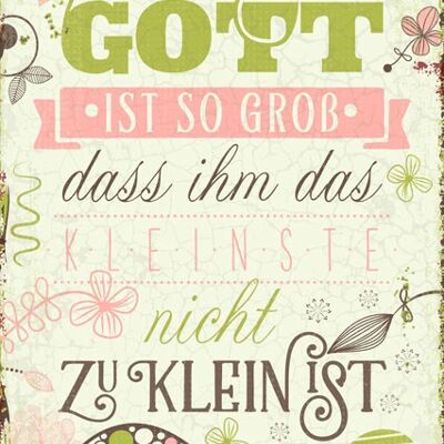 Postkarte - Gott ist groß