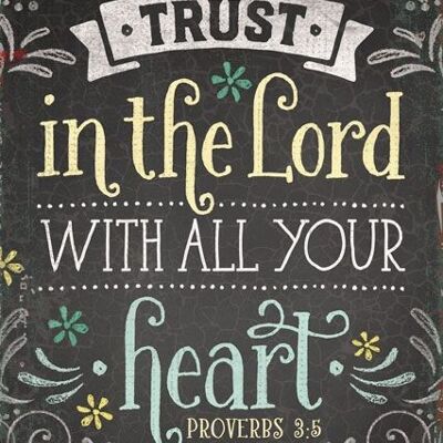 Postkarte - Trust in the Lord