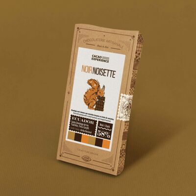 NOIR NOISETTE 58% - Chocolat BIO