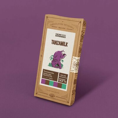 TANZAMILK 55% - ORGANIC milk chocolate
