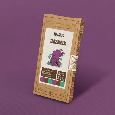 TANZAMILK 55% - Chocolat au lait BIO