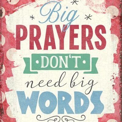 Postkarte - Big prayers
