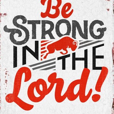 Postkarte - Be strong in the Lord