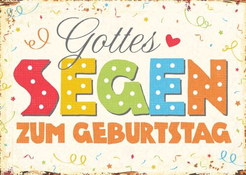 Postkarte - Gottes Segen zum Geburtstag