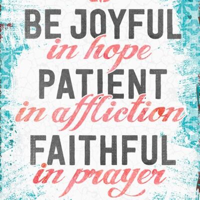 Postcard - Be joyful in hope