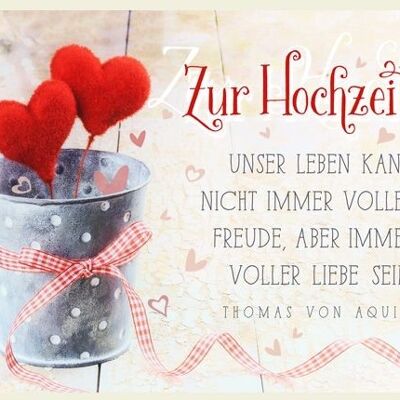 Doppelkarte - Hochzeit - voller Liebe