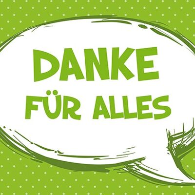 Mini - Danke für alles (Sprechblase)