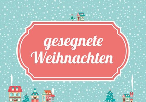 Mini - gesegnete Weihnachten